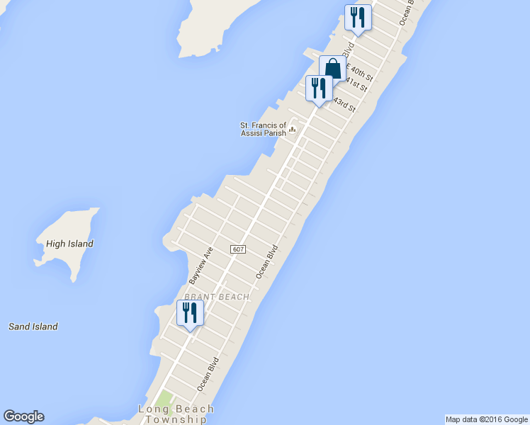map of restaurants, bars, coffee shops, grocery stores, and more near 5310 Long Beach Boulevard in Long Beach