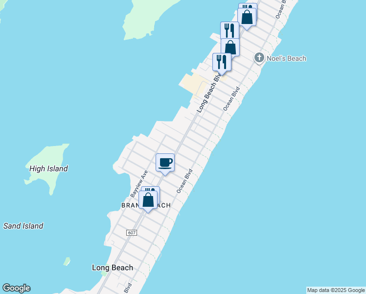 map of restaurants, bars, coffee shops, grocery stores, and more near 5310 Long Beach Boulevard in Long Beach