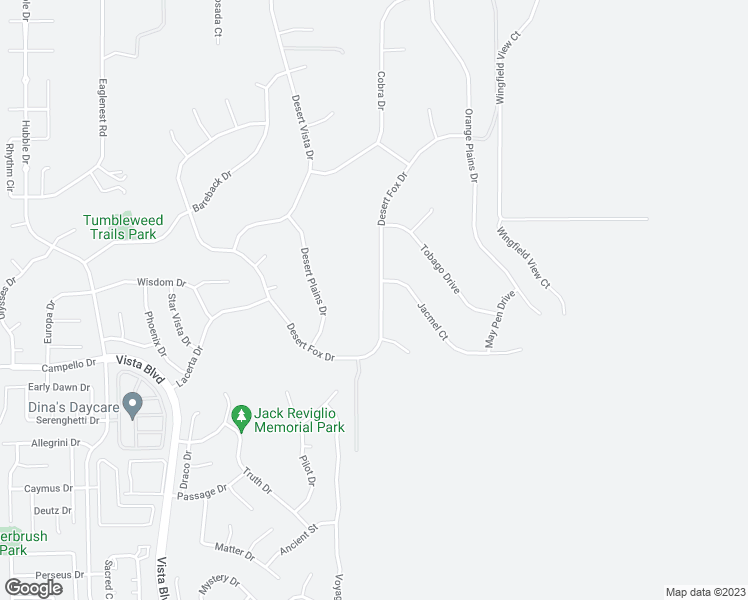 map of restaurants, bars, coffee shops, grocery stores, and more near 3649 Desert Fox Drive in Sparks