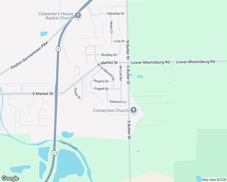 map of restaurants, bars, coffee shops, grocery stores, and more near 220 Pagett Drive in Germantown
