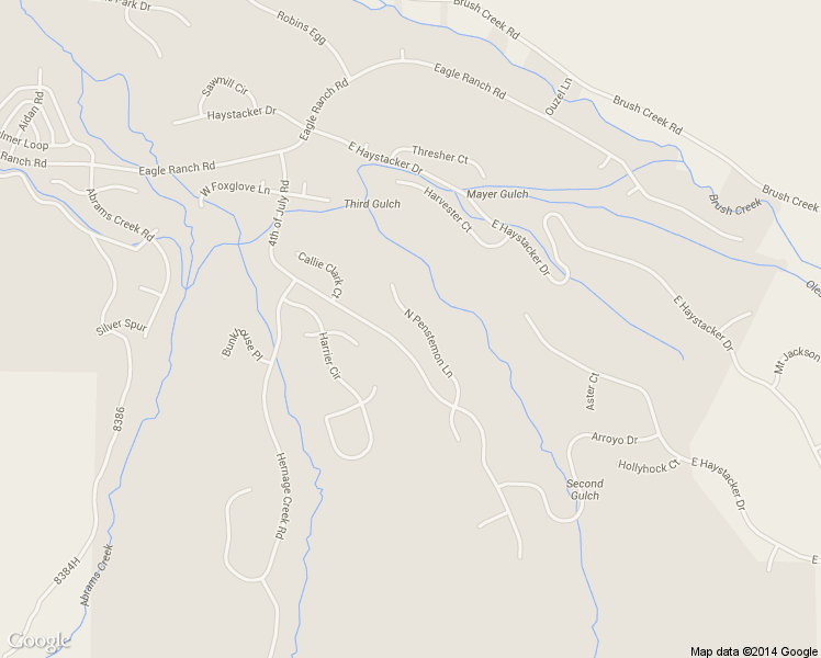 map of restaurants, bars, coffee shops, grocery stores, and more near 233 North Penstemon Lane in Eagle