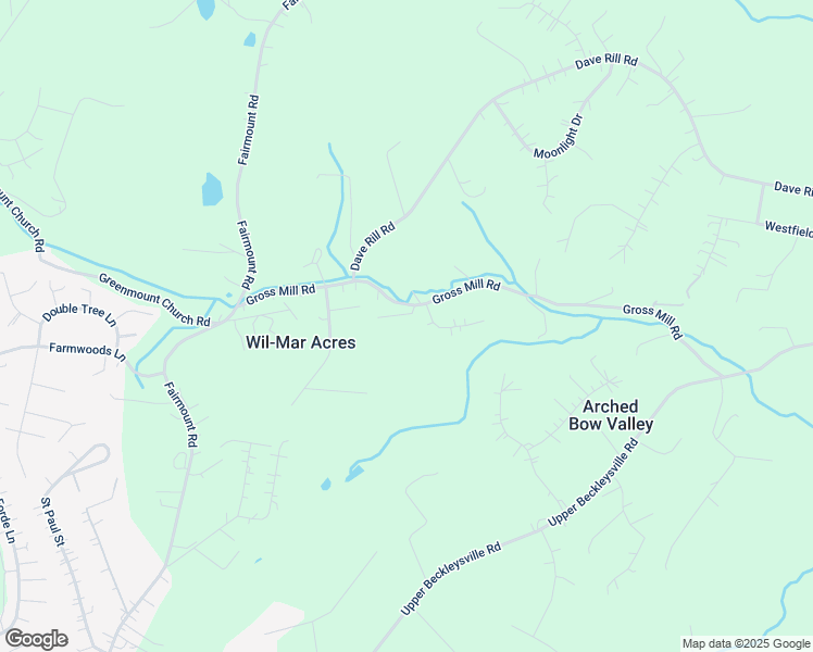 map of restaurants, bars, coffee shops, grocery stores, and more near 4495 Gross Mill Road in Hampstead