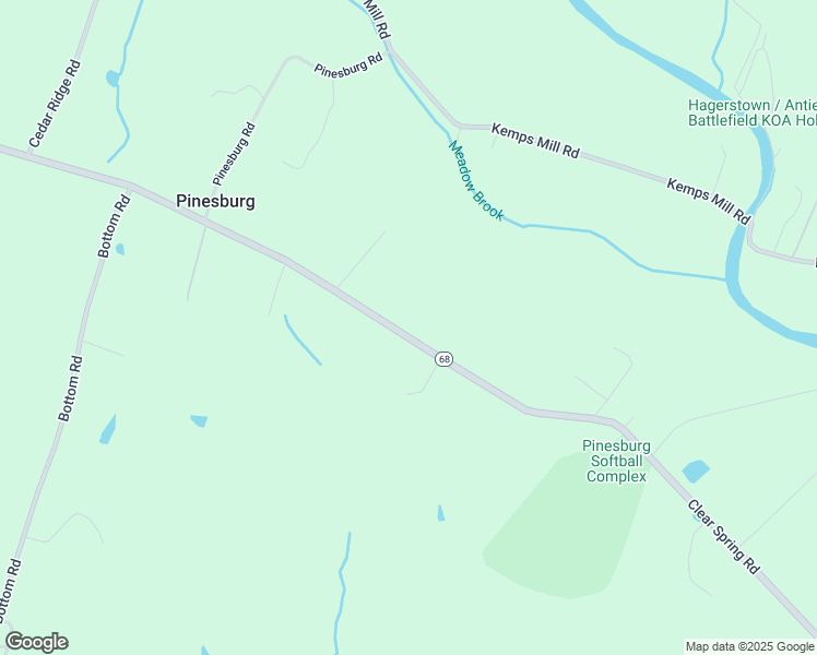 map of restaurants, bars, coffee shops, grocery stores, and more near 15030 Clear Spring Road in Williamsport