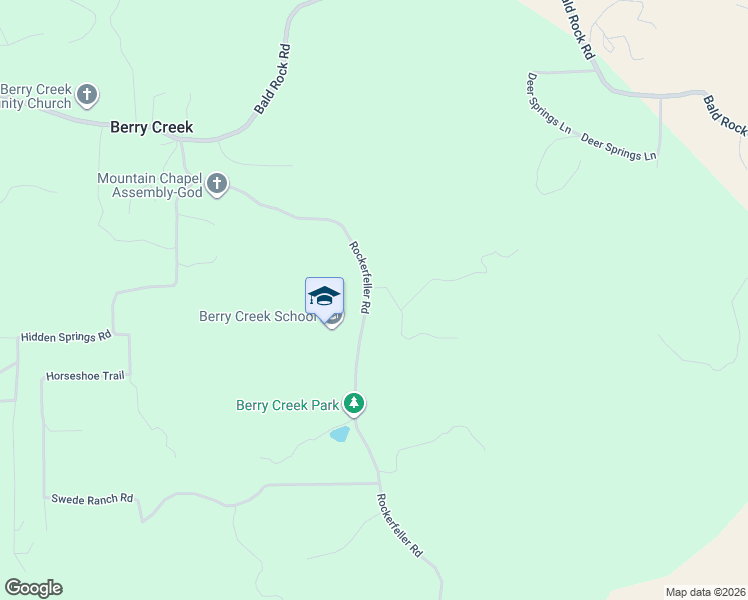 map of restaurants, bars, coffee shops, grocery stores, and more near 259 Rockerfeller Road in Berry Creek