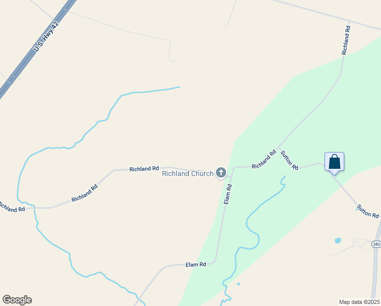 map of restaurants, bars, coffee shops, grocery stores, and more near 620 Richland Road in Xenia