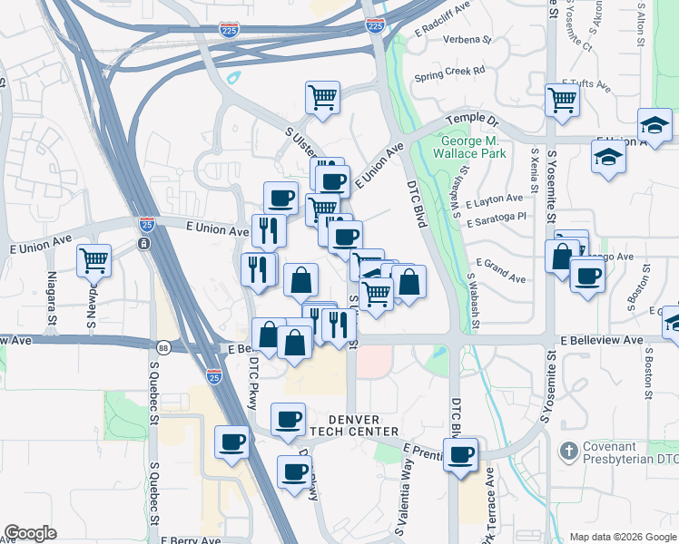 map of restaurants, bars, coffee shops, grocery stores, and more near in 
