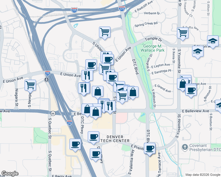 map of restaurants, bars, coffee shops, grocery stores, and more near in 