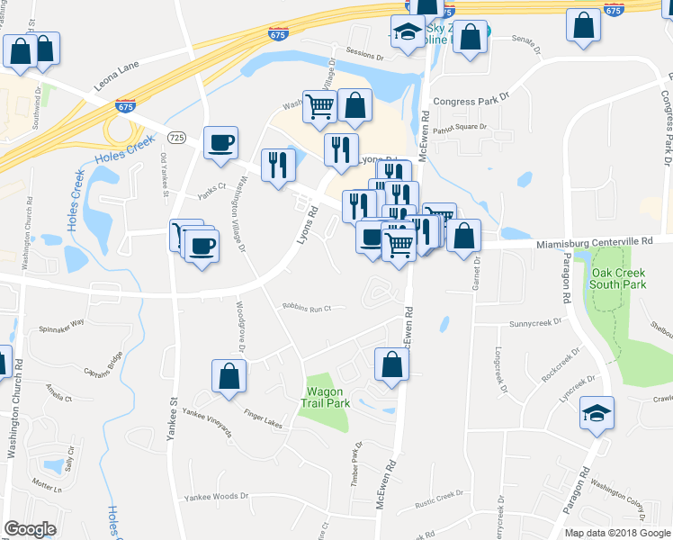 map of restaurants, bars, coffee shops, grocery stores, and more near 1019 Cambridge Station Road in Montgomery County