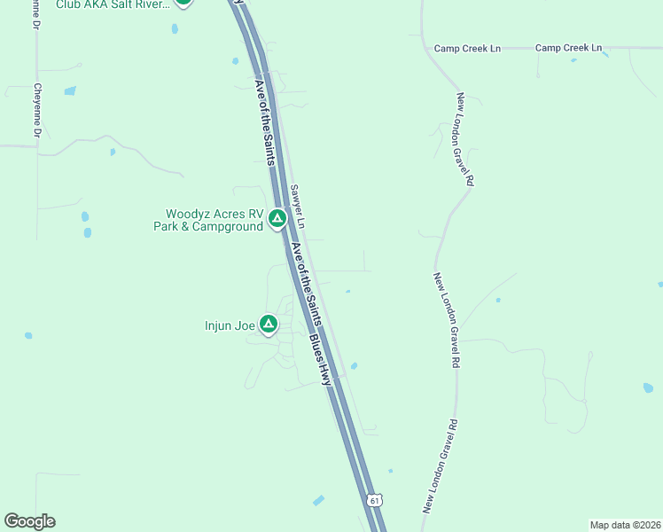 map of restaurants, bars, coffee shops, grocery stores, and more near 56428 Turner Acres Place in New London