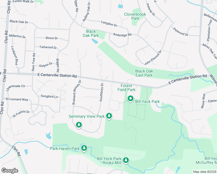 map of restaurants, bars, coffee shops, grocery stores, and more near 7906 Southbury Drive in Dayton