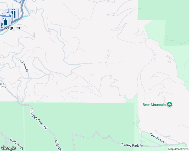 map of restaurants, bars, coffee shops, grocery stores, and more near 26775 Fern Gulch Road in Evergreen