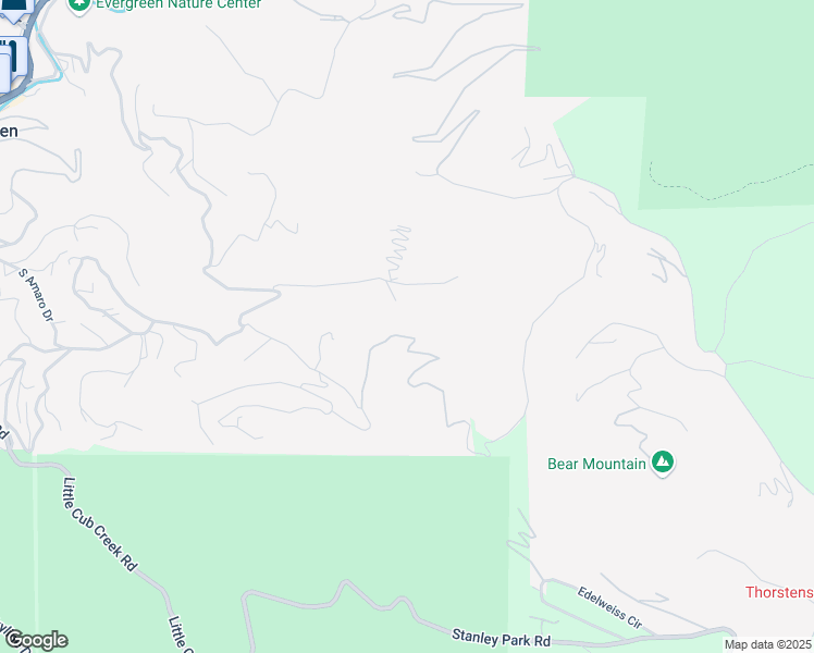 map of restaurants, bars, coffee shops, grocery stores, and more near 26511 Fern Gulch Road in Evergreen