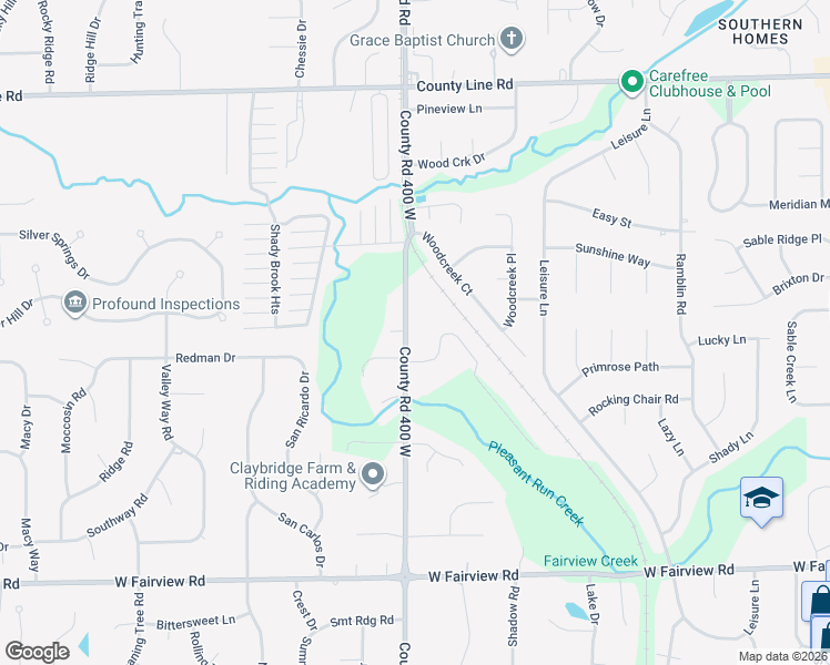 map of restaurants, bars, coffee shops, grocery stores, and more near 3974 Creekwood Drive in Greenwood