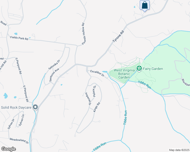 map of restaurants, bars, coffee shops, grocery stores, and more near 221 Jester Court in Morgantown