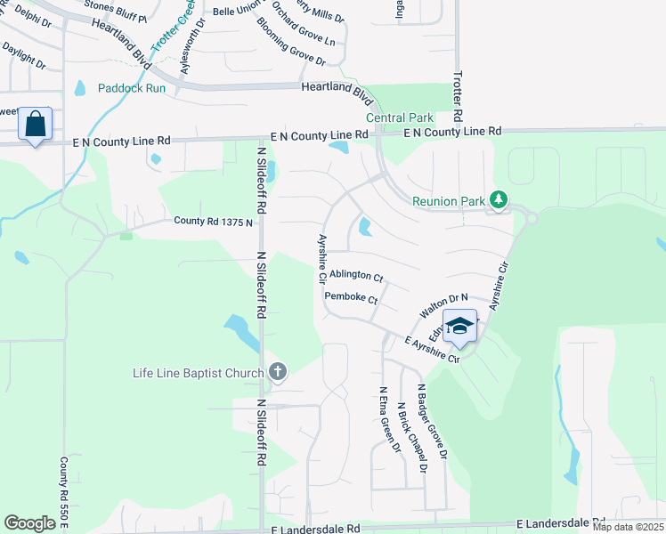 map of restaurants, bars, coffee shops, grocery stores, and more near 6261 Ablington Court in Morgan County