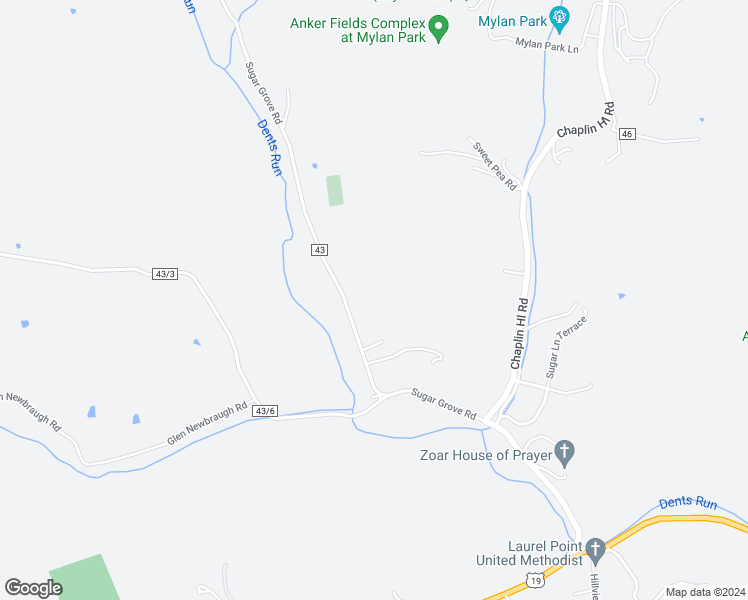 map of restaurants, bars, coffee shops, grocery stores, and more near 328 Sugar Grove Road in Morgantown