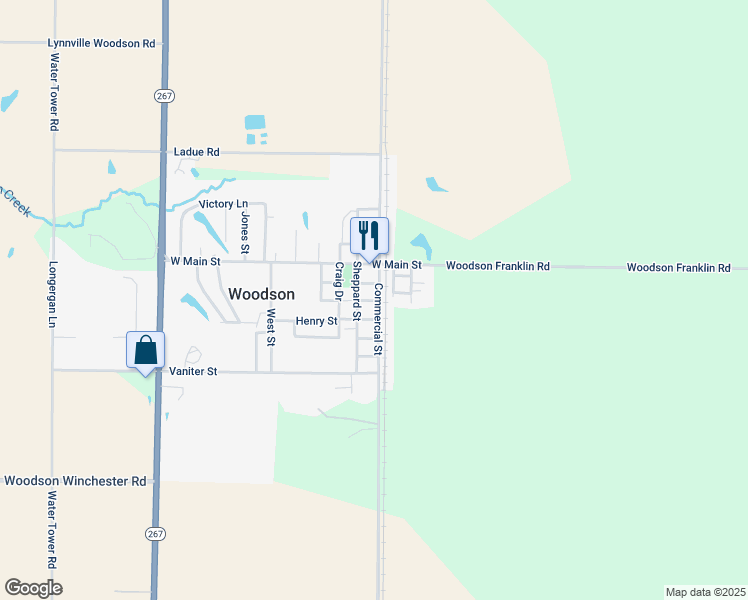 map of restaurants, bars, coffee shops, grocery stores, and more near Henry Street in Murrayville