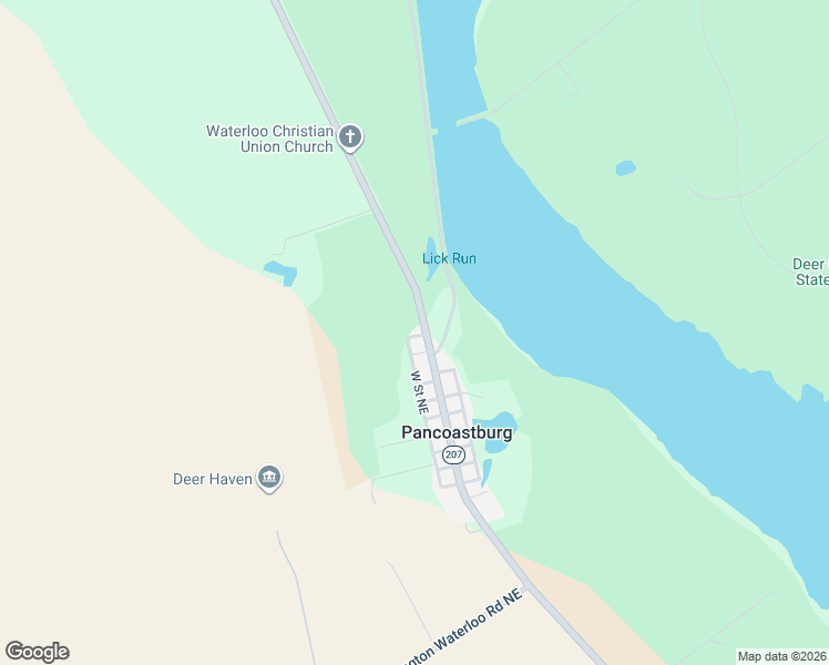 map of restaurants, bars, coffee shops, grocery stores, and more near 4923 State Route 207 in Washington Court House