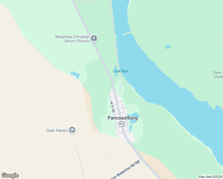 map of restaurants, bars, coffee shops, grocery stores, and more near 4923 State Route 207 in Washington Court House