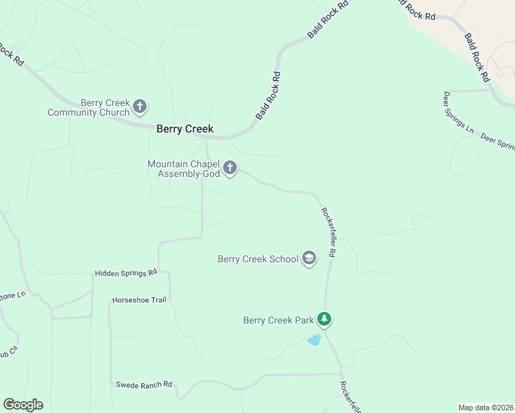 map of restaurants, bars, coffee shops, grocery stores, and more near 104 Rockerfeller Road in Berry Creek