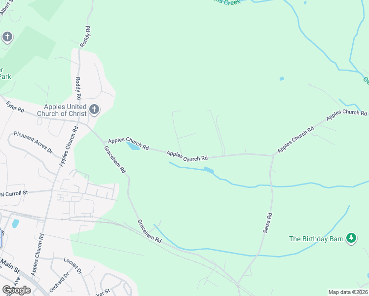 map of restaurants, bars, coffee shops, grocery stores, and more near 8018A Apples Church Road in Thurmont