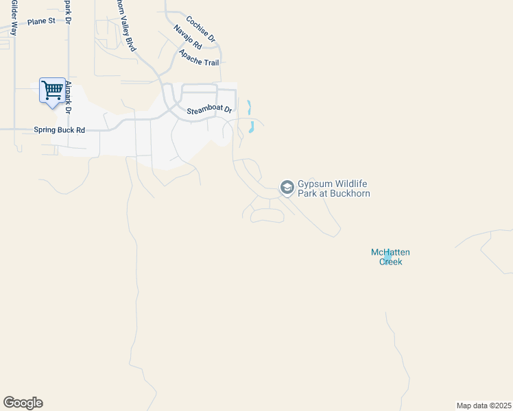 map of restaurants, bars, coffee shops, grocery stores, and more near Buckhorn Valley Boulevard in Gypsum