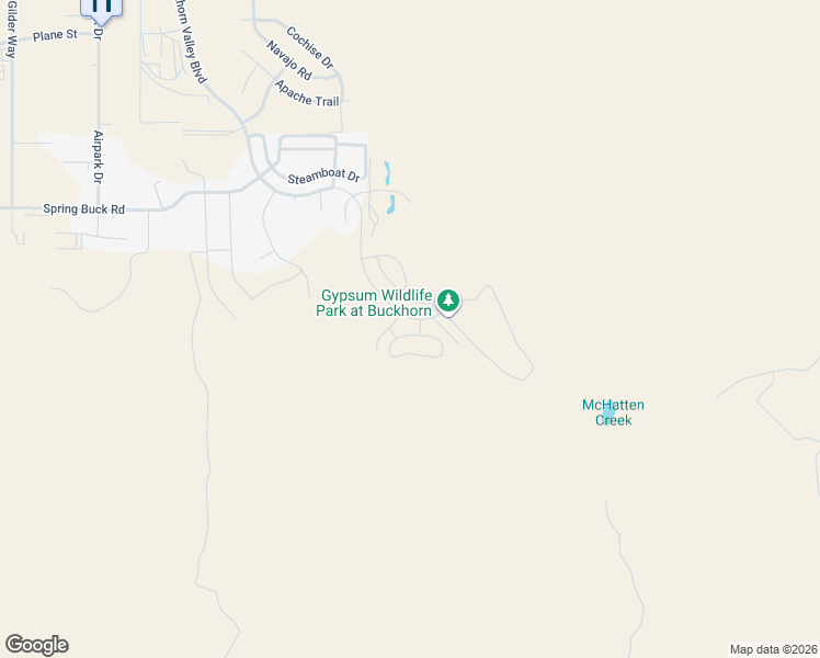 map of restaurants, bars, coffee shops, grocery stores, and more near Buckhorn Valley Boulevard in Gypsum