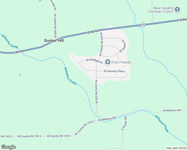 map of restaurants, bars, coffee shops, grocery stores, and more near 939 South Co Road 350 West in Connersville