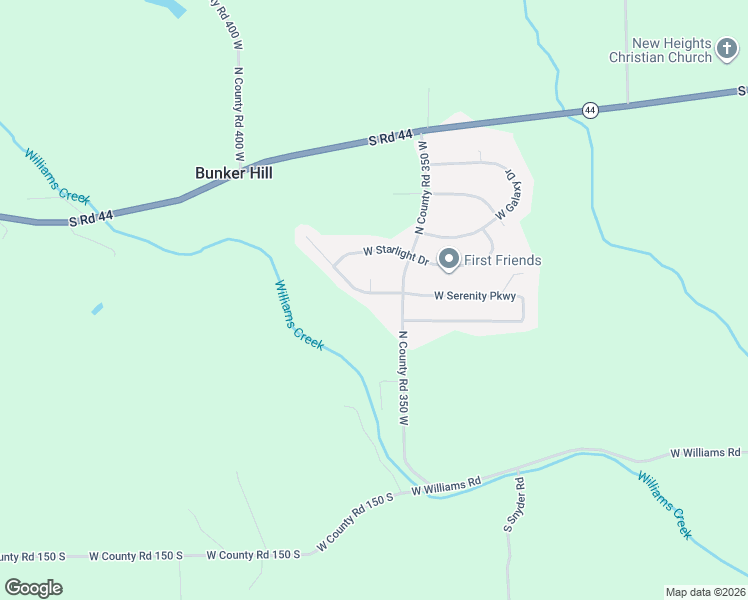 map of restaurants, bars, coffee shops, grocery stores, and more near 939 South Co Road 350 West in Connersville