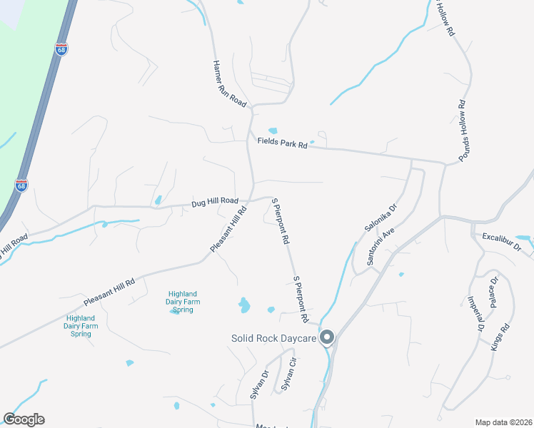 map of restaurants, bars, coffee shops, grocery stores, and more near 976 South Pierpont Road in Morgantown