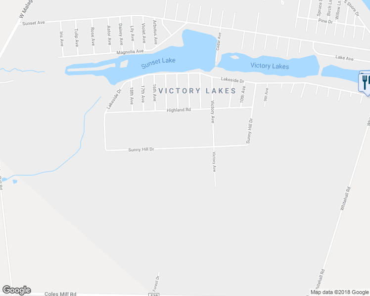 map of restaurants, bars, coffee shops, grocery stores, and more near 2419 Lakeside Drive in Monroe Township