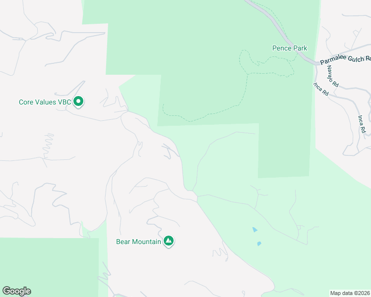 map of restaurants, bars, coffee shops, grocery stores, and more near 25633 Independence Trail in Evergreen