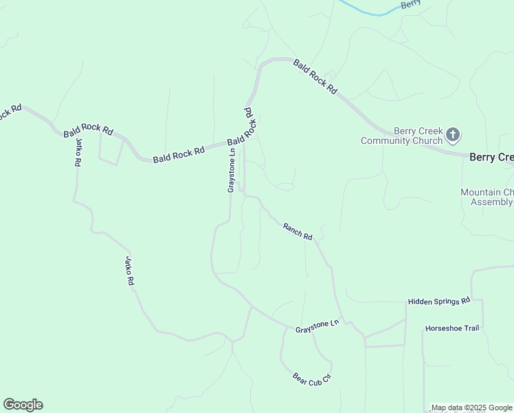 map of restaurants, bars, coffee shops, grocery stores, and more near 2 Bay Ranch Road in Berry Creek