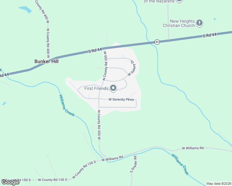 map of restaurants, bars, coffee shops, grocery stores, and more near 3401 West Starlight Drive in Connersville