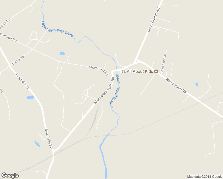 map of restaurants, bars, coffee shops, grocery stores, and more near 1130 Mechanics Valley Road in North East