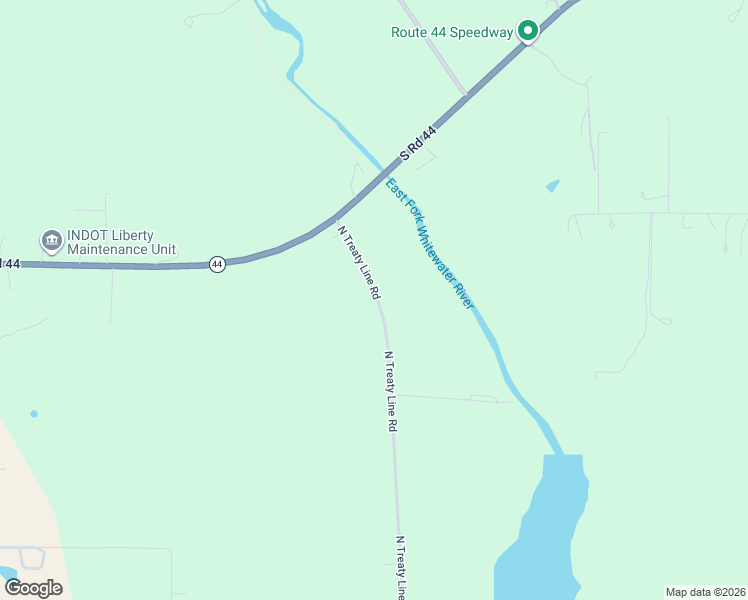 map of restaurants, bars, coffee shops, grocery stores, and more near 68-278 North Treaty Line Road in Liberty