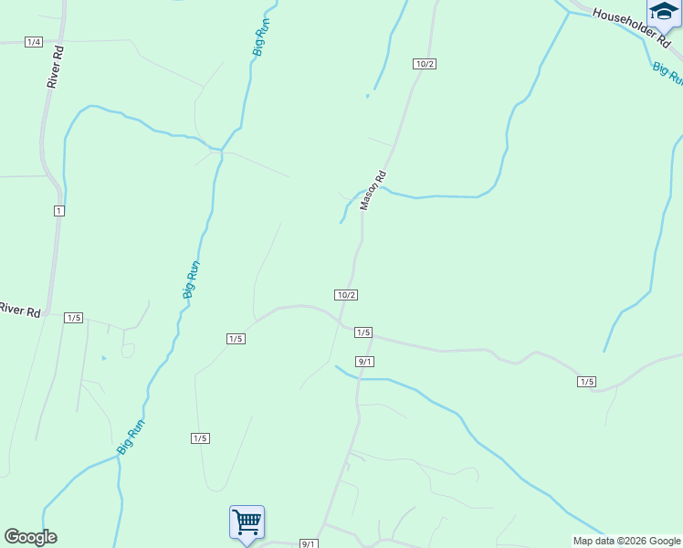 map of restaurants, bars, coffee shops, grocery stores, and more near 137 Mason Road in Hedgesville