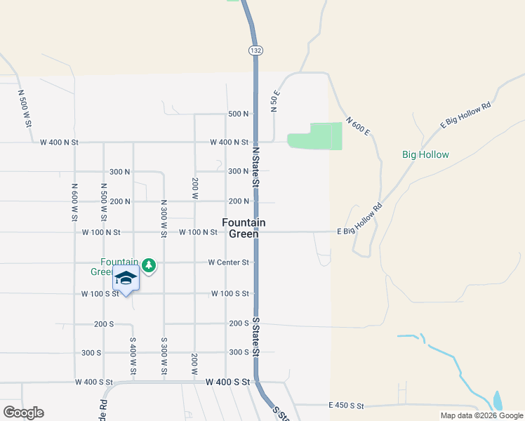 map of restaurants, bars, coffee shops, grocery stores, and more near 166 North State Street in Fountain Green