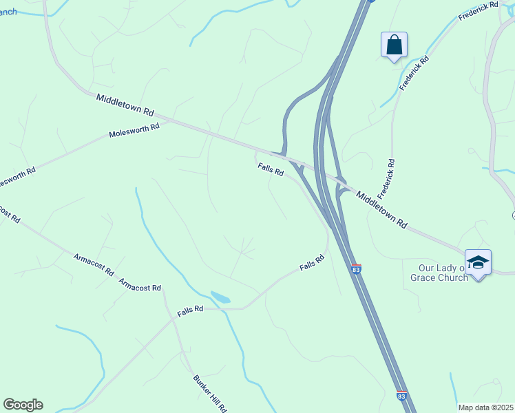 map of restaurants, bars, coffee shops, grocery stores, and more near in Bentley Springs