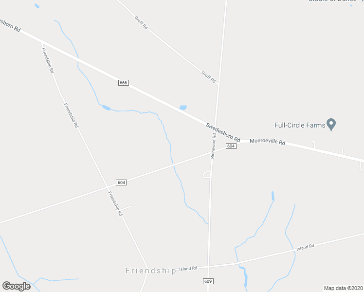 map of restaurants, bars, coffee shops, grocery stores, and more near 272 Monroeville Road in Upper Pittsgrove