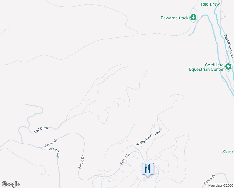 map of restaurants, bars, coffee shops, grocery stores, and more near 1205 Red Draw in Edwards