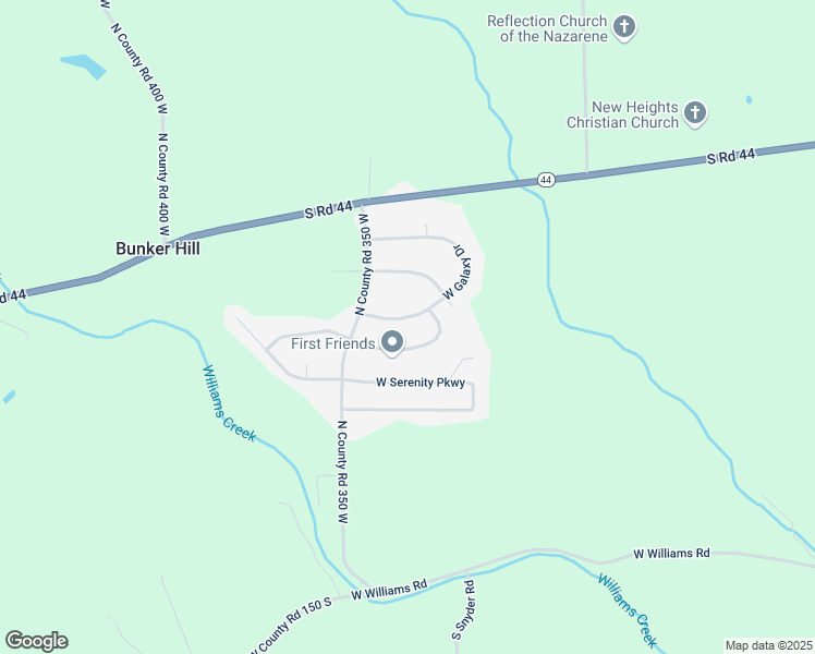 map of restaurants, bars, coffee shops, grocery stores, and more near 3907 West Galaxy Drive in Connersville