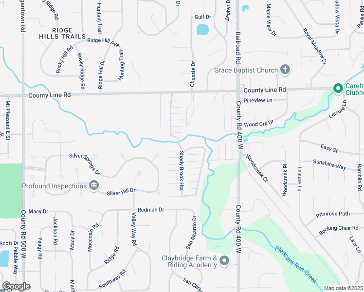 map of restaurants, bars, coffee shops, grocery stores, and more near 104 Shady Brook Heights in Greenwood