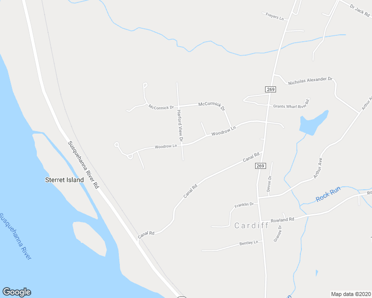 map of restaurants, bars, coffee shops, grocery stores, and more near 158 Woodrow Lane in Port Deposit