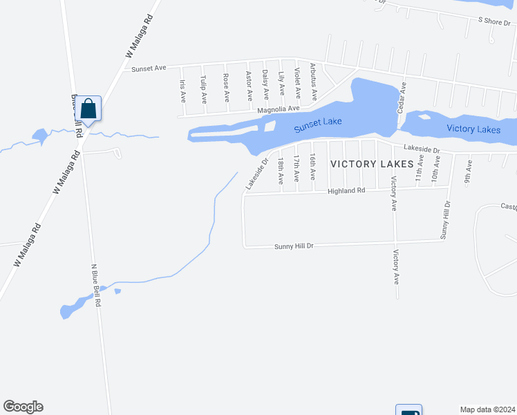 map of restaurants, bars, coffee shops, grocery stores, and more near 1723 Highland Road in Monroe Township