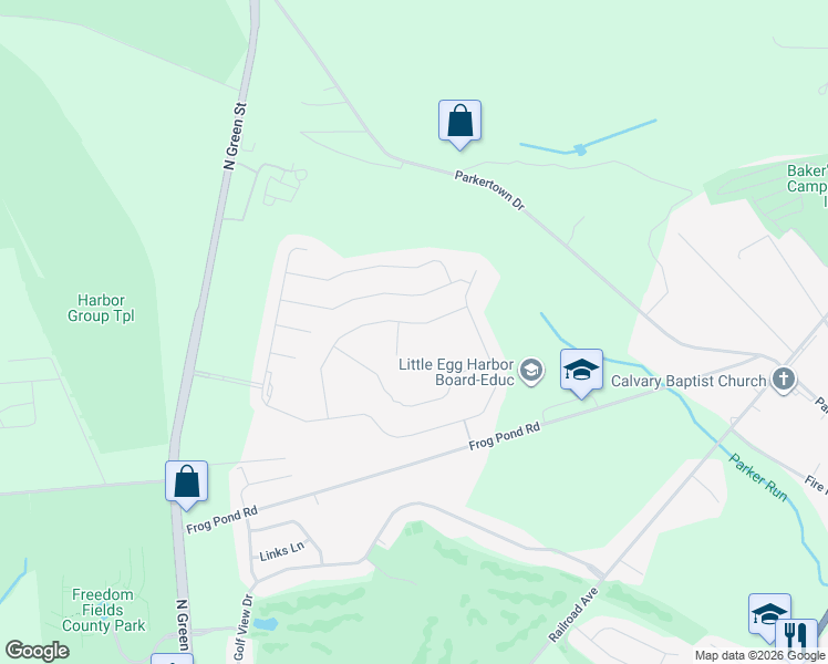 map of restaurants, bars, coffee shops, grocery stores, and more near 53 Chatham Road in Ocean County