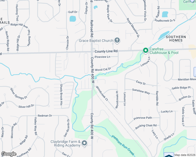 map of restaurants, bars, coffee shops, grocery stores, and more near 3976 Kristi Way in Greenwood