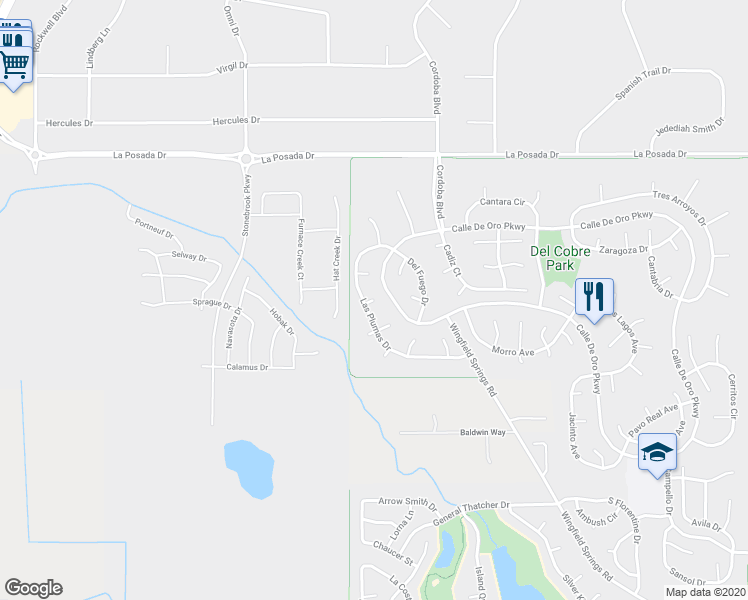 map of restaurants, bars, coffee shops, grocery stores, and more near 2625 Tolusa Court in Sparks