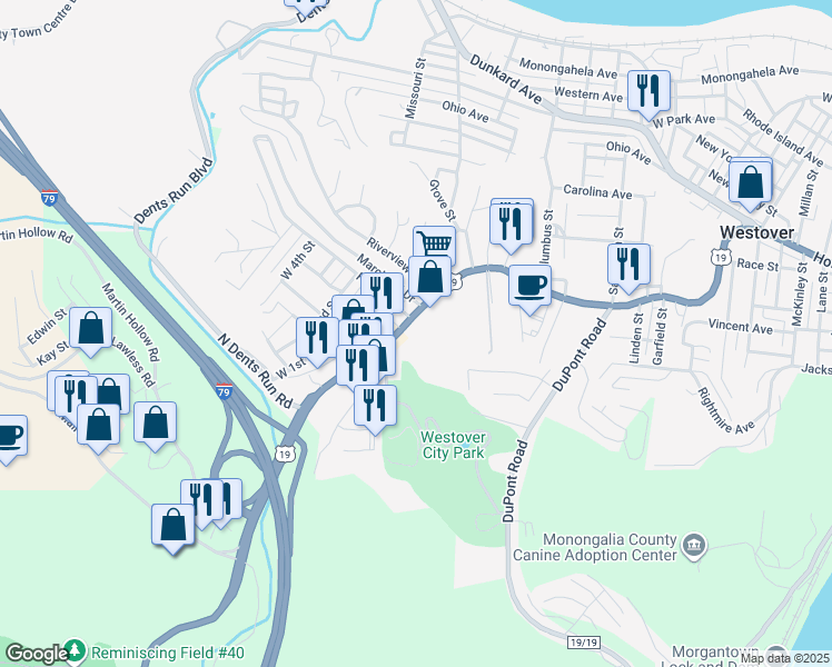 829 Fairmont Road, WV Walk Score