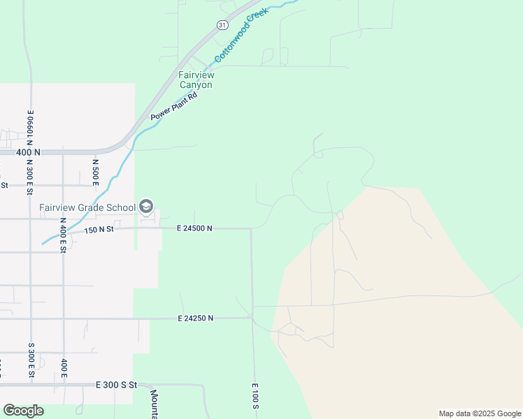 map of restaurants, bars, coffee shops, grocery stores, and more near 1060 E 160 North in Fairview